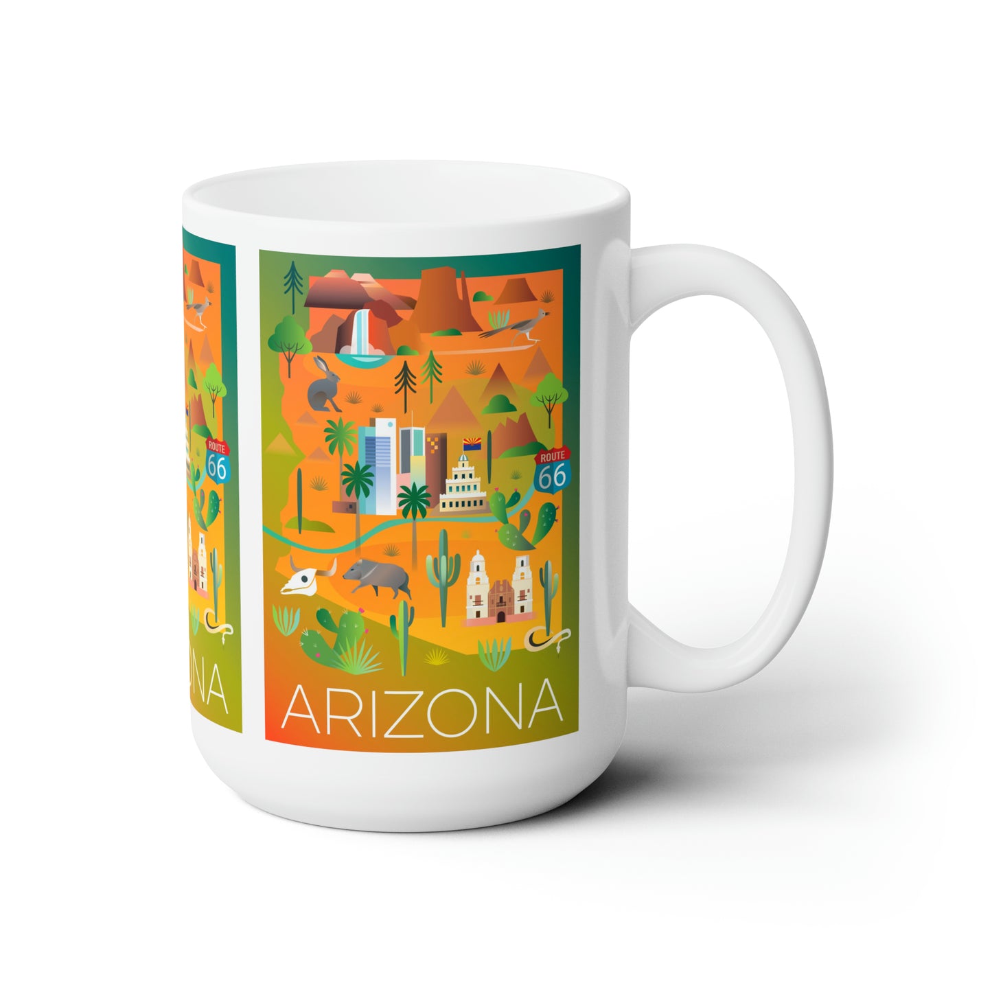 Tasse en céramique Arizona 11oz ou 15oz 