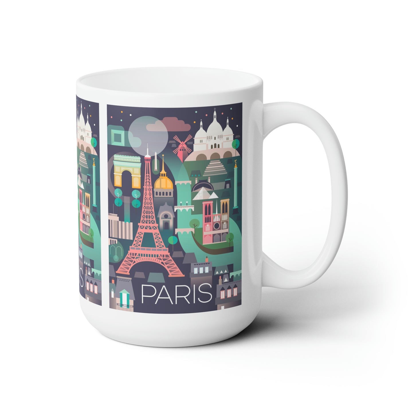 Paris Ceramic Mug 11oz or 15oz