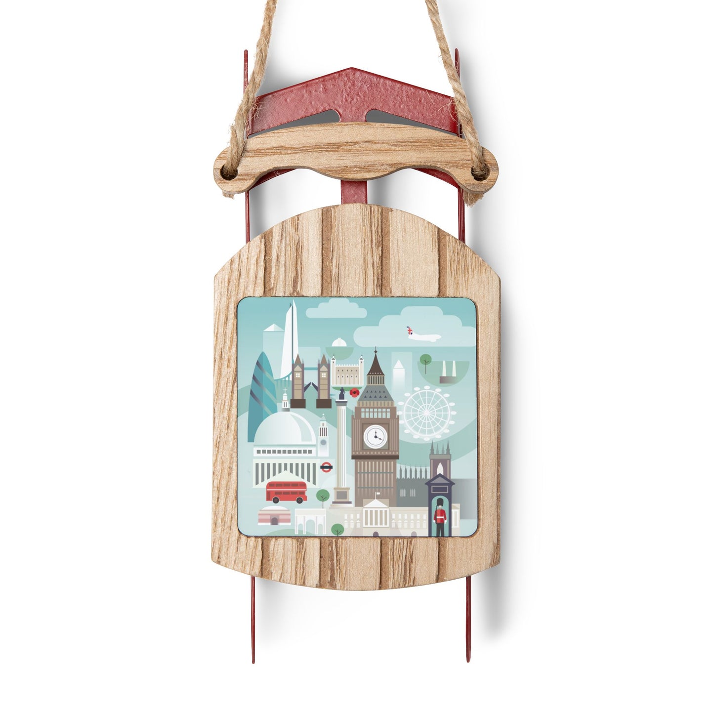 London Sled Ornament