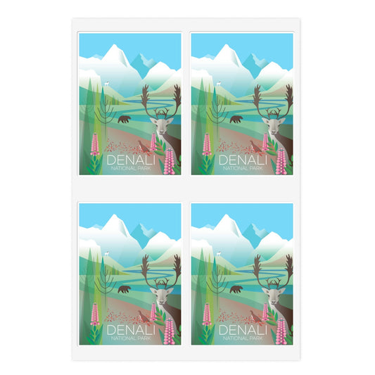 Denali National Park Sticker Sheet