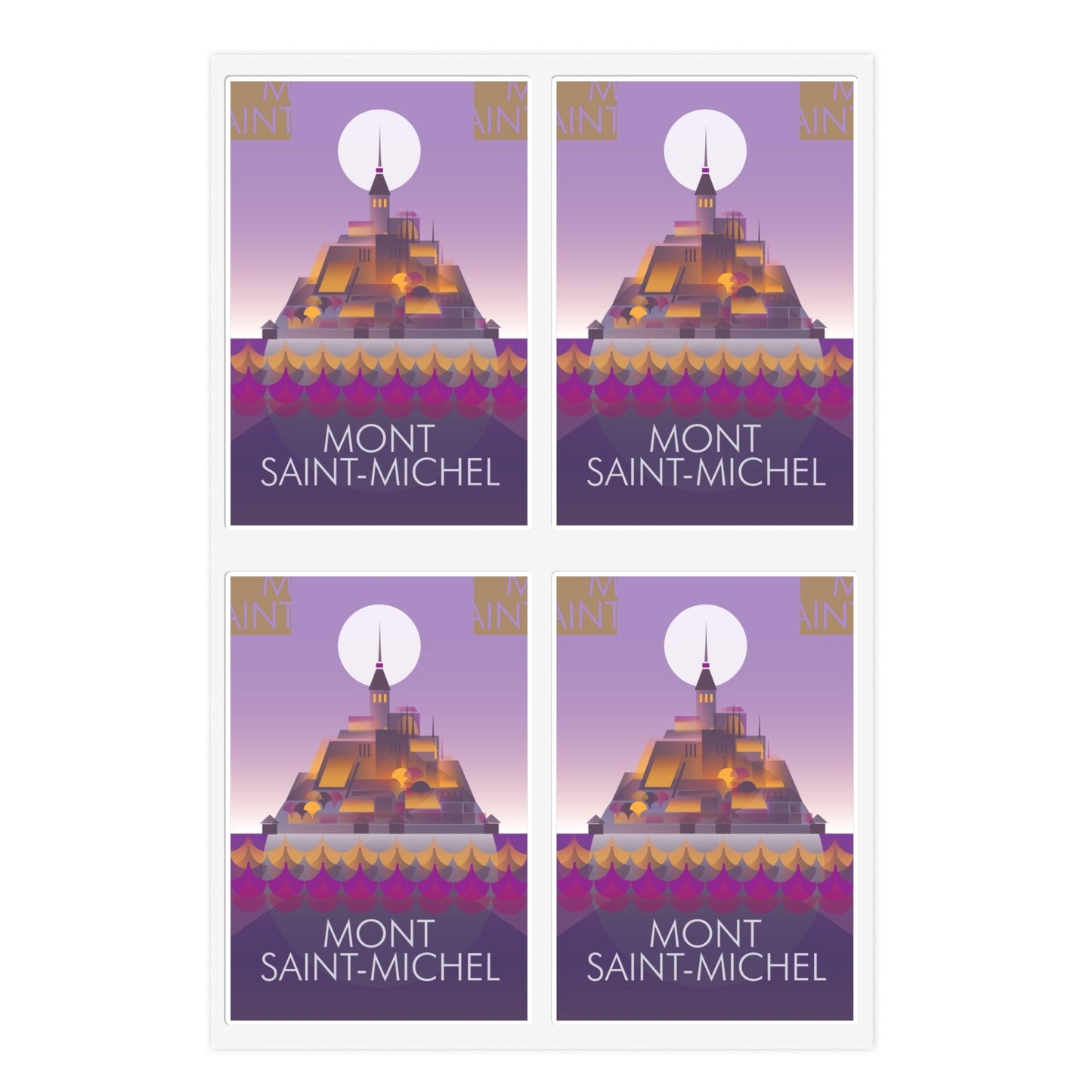 Mont Saint-Michel Sticker Sheet