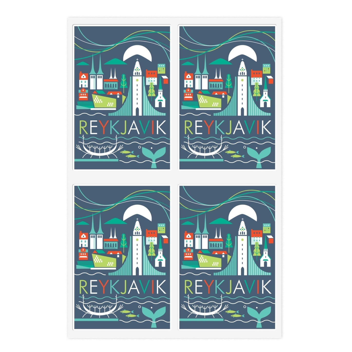 Reykjavik Sticker Sheet