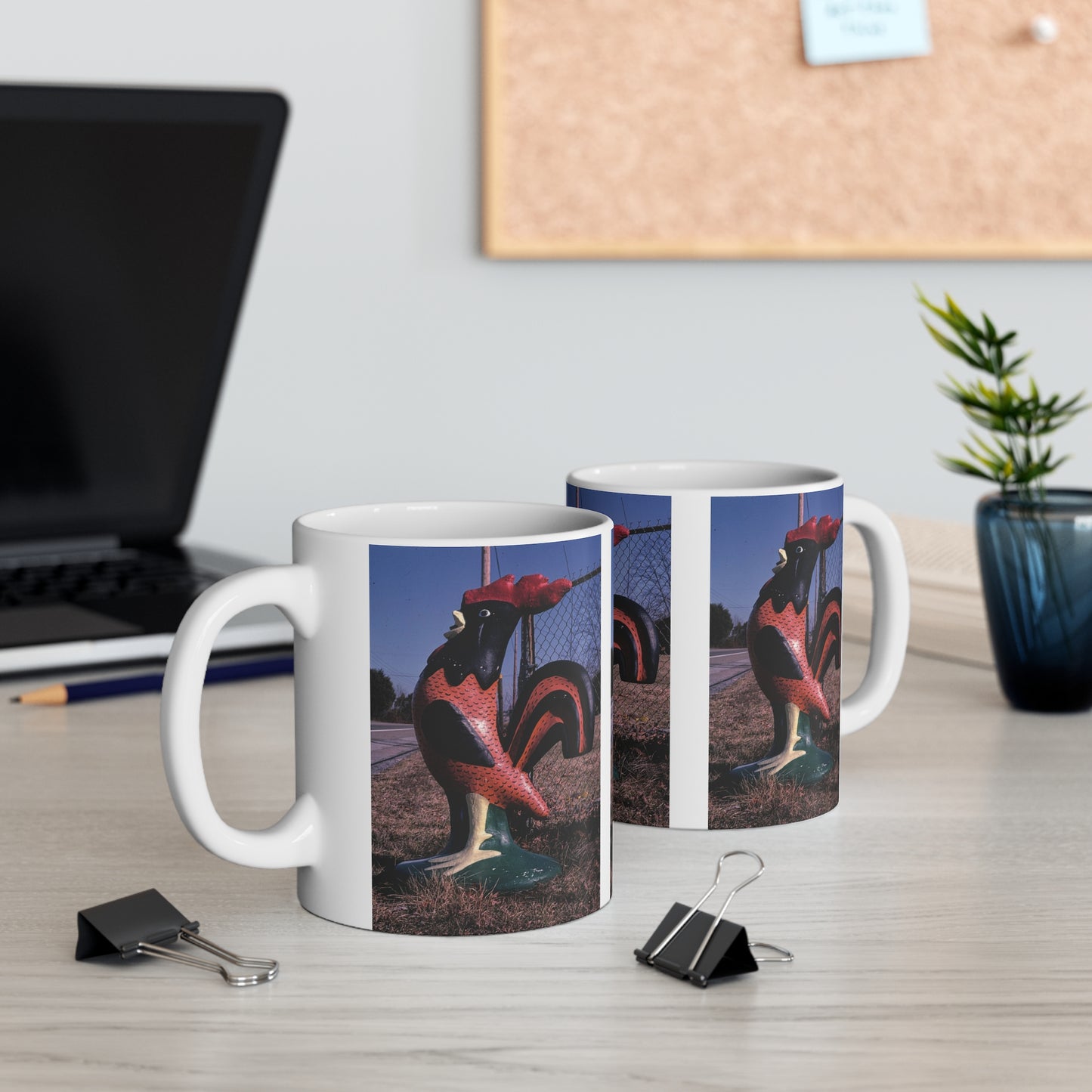 ROADSIDE MUGS - Big Rooster Ceramic Mug 11oz