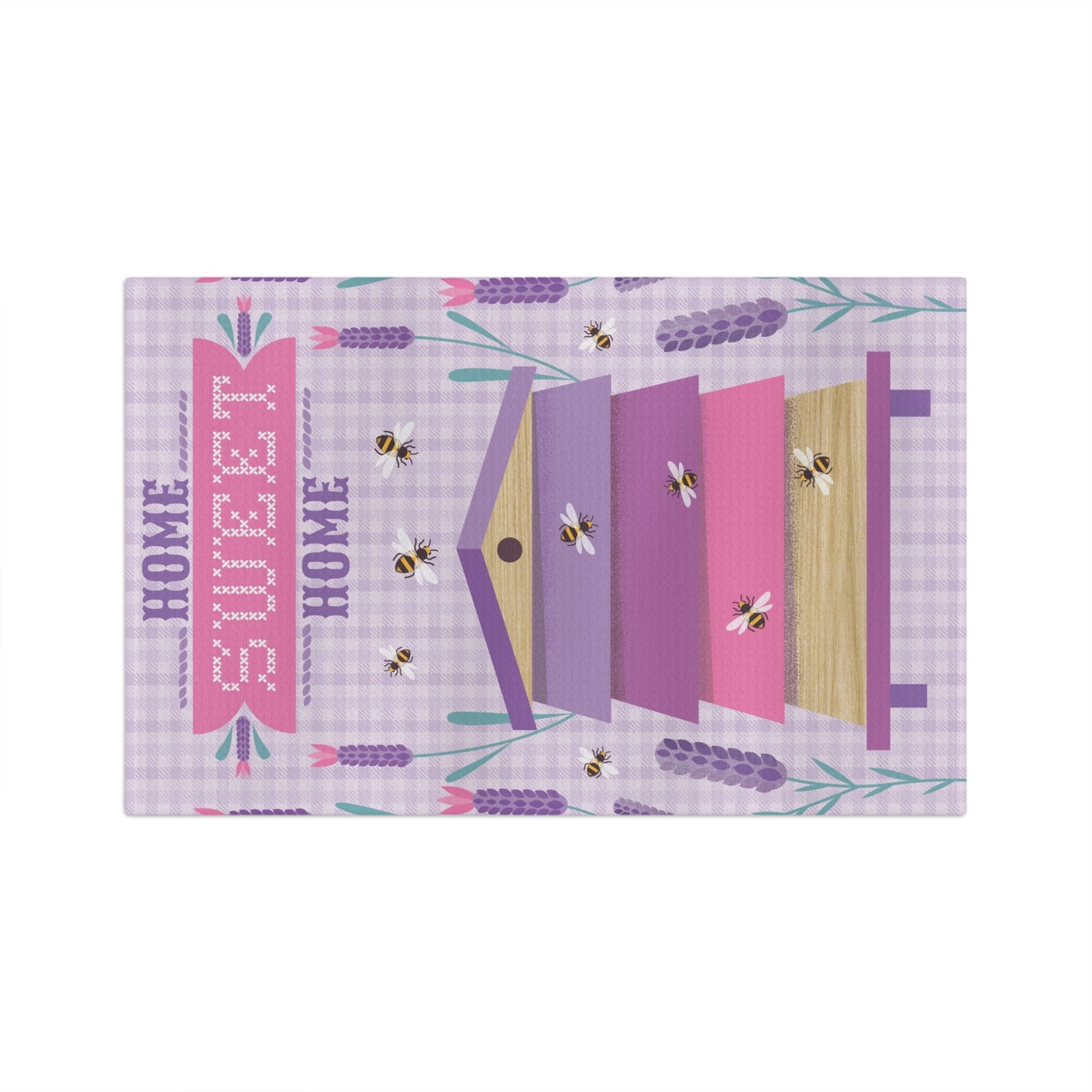 Home Sweet Home Honeybees Bee Cottage Tea Towel