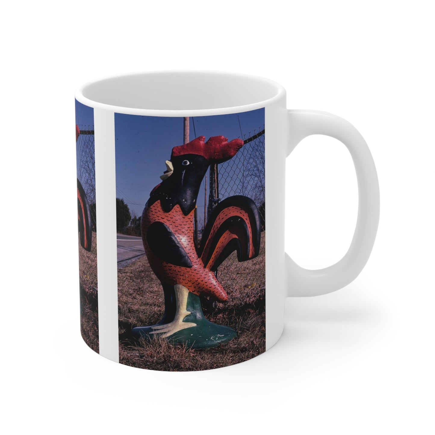 ROADSIDE MUGS - Big Rooster Ceramic Mug 11oz