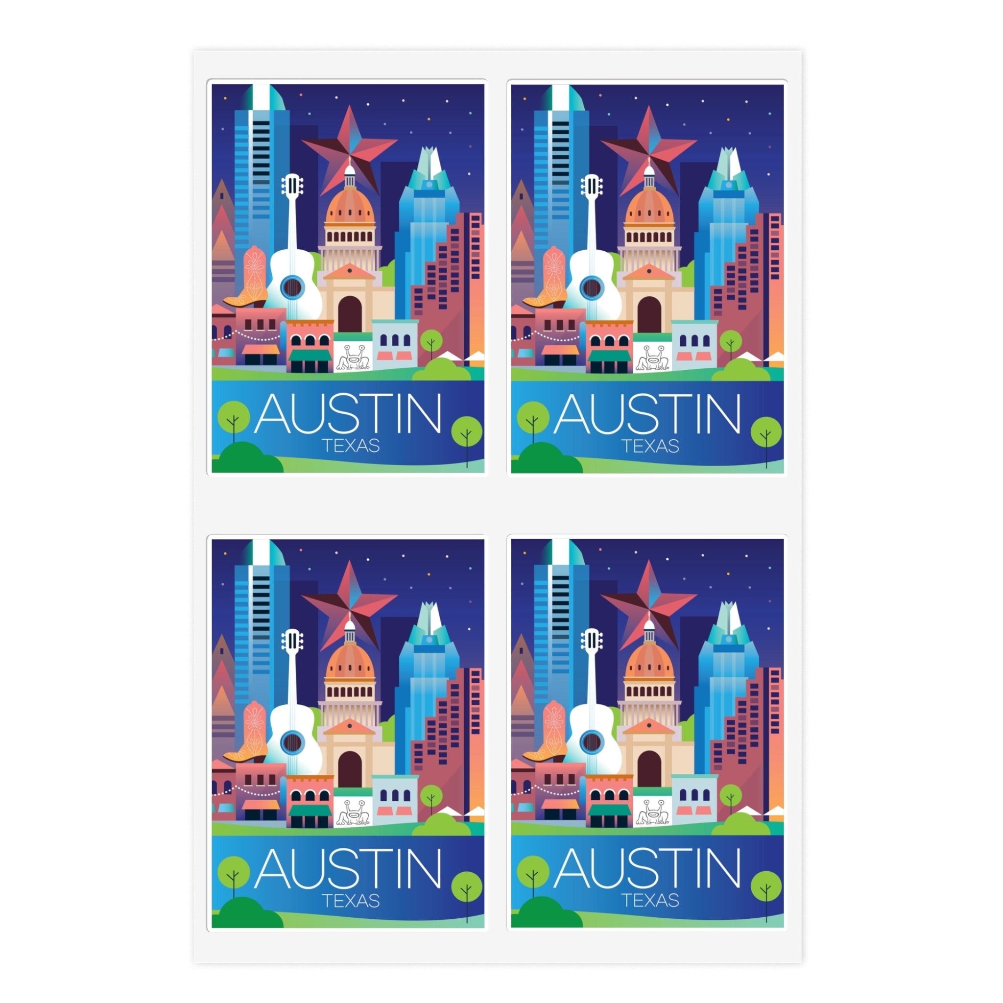 Austin Sticker Sheet – Max & Oscar