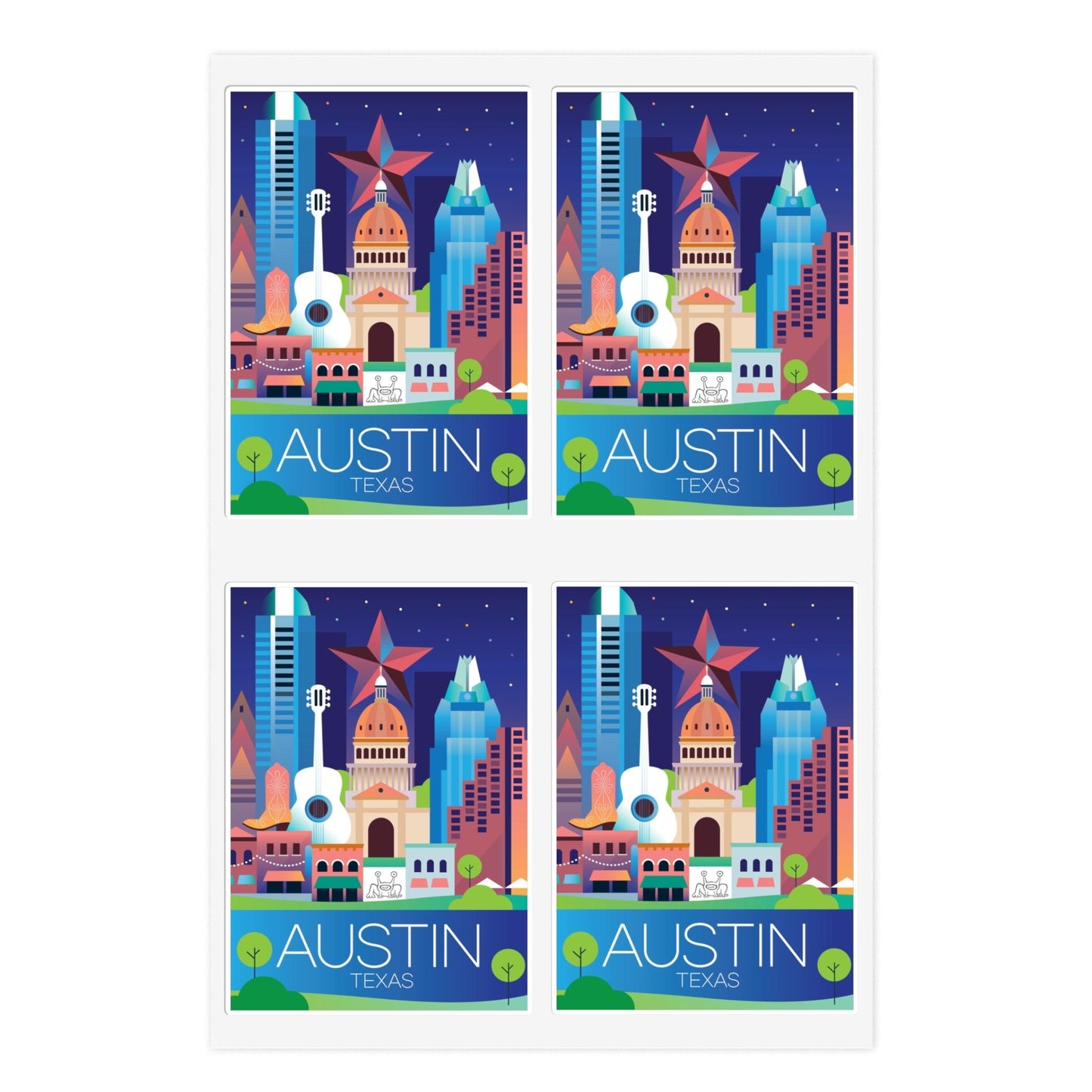 Austin Sticker Sheet