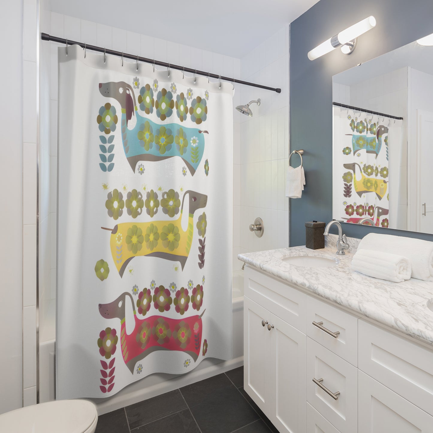 Dachshunds for Days Shower Curtain