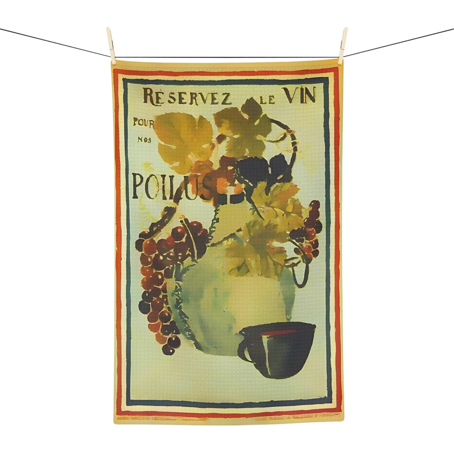 Réservez le Vin Microfiber Tea Towel