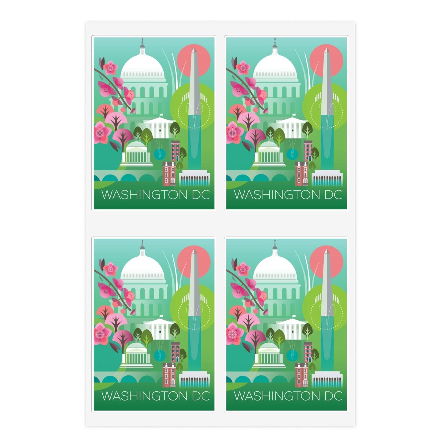 Washington DC Sticker Sheets