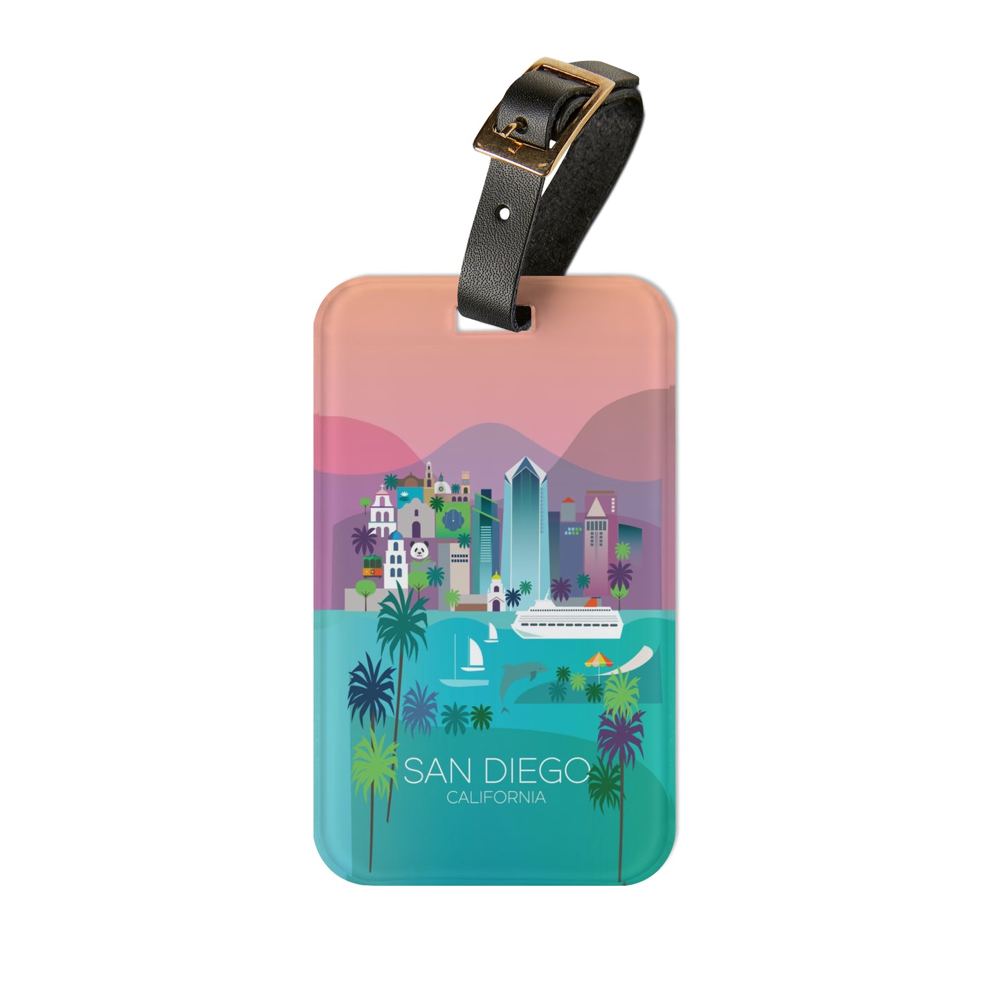 San Diego Luggage Tag