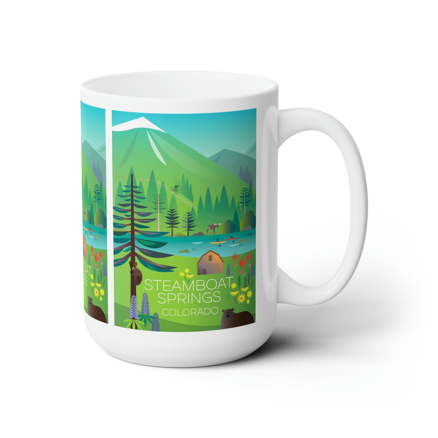 Steamboat Springs (Summer) Ceramic Mug 11oz or 15oz