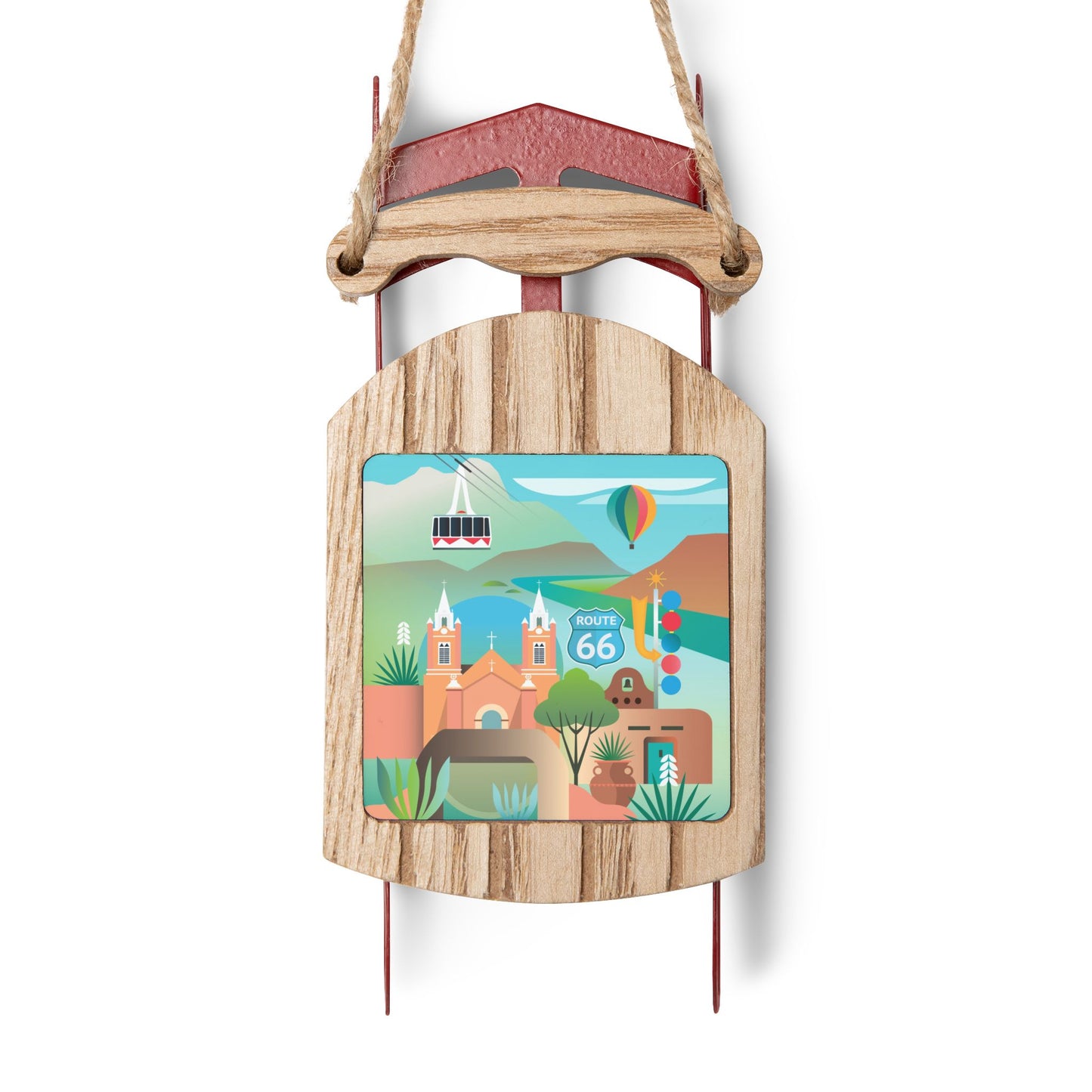 New Mexico Sled Ornament