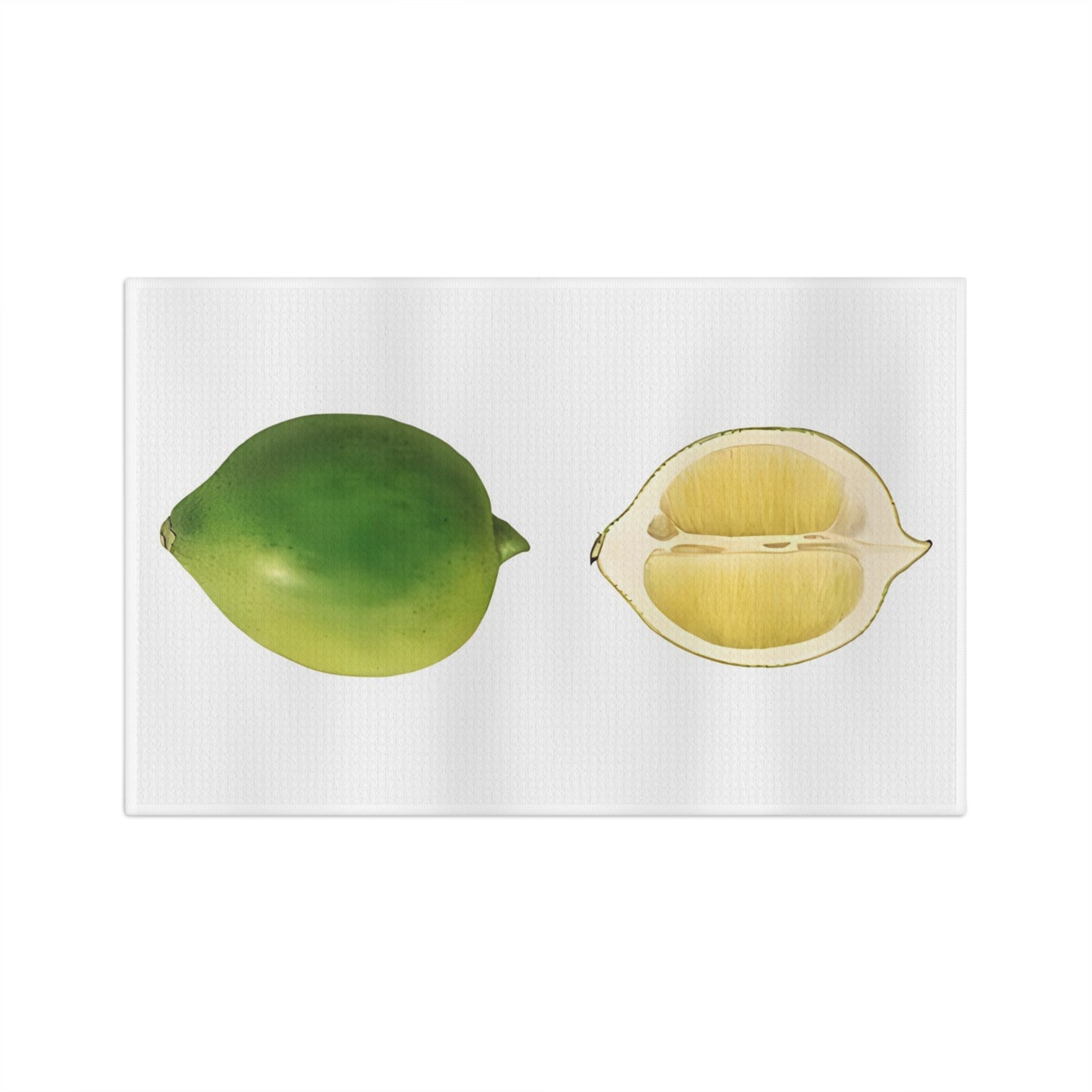 Lime Vintage Botanical Microfiber Tea Towel