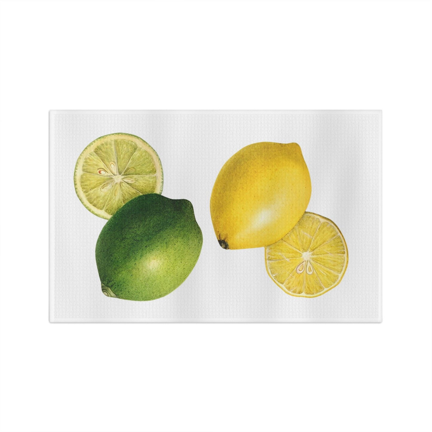 Lemon & Lime Vintage Botanical Microfiber Tea Towel