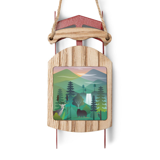 Great Smoky Mountains National Park Sled Ornament