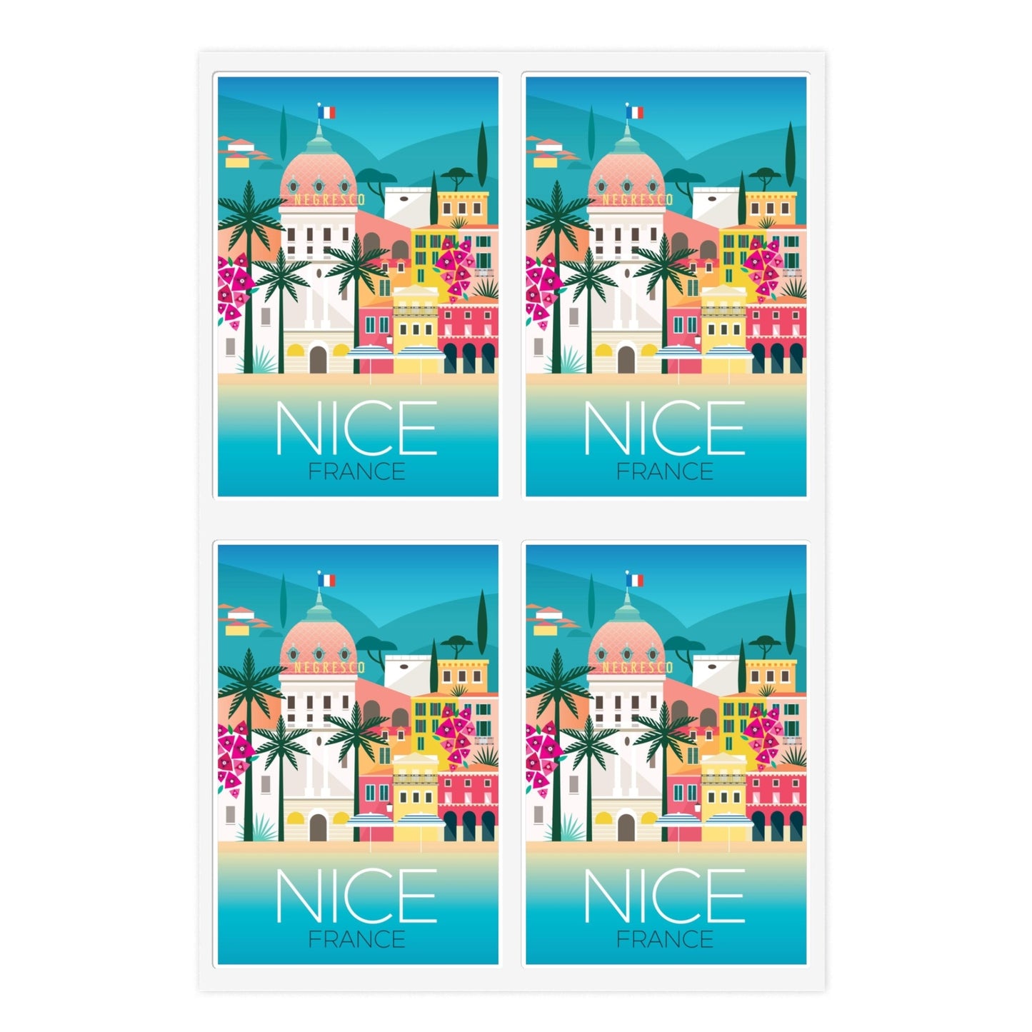 Nice, France Sticker Sheet