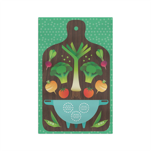 Veggies Microfiber Tea Towel