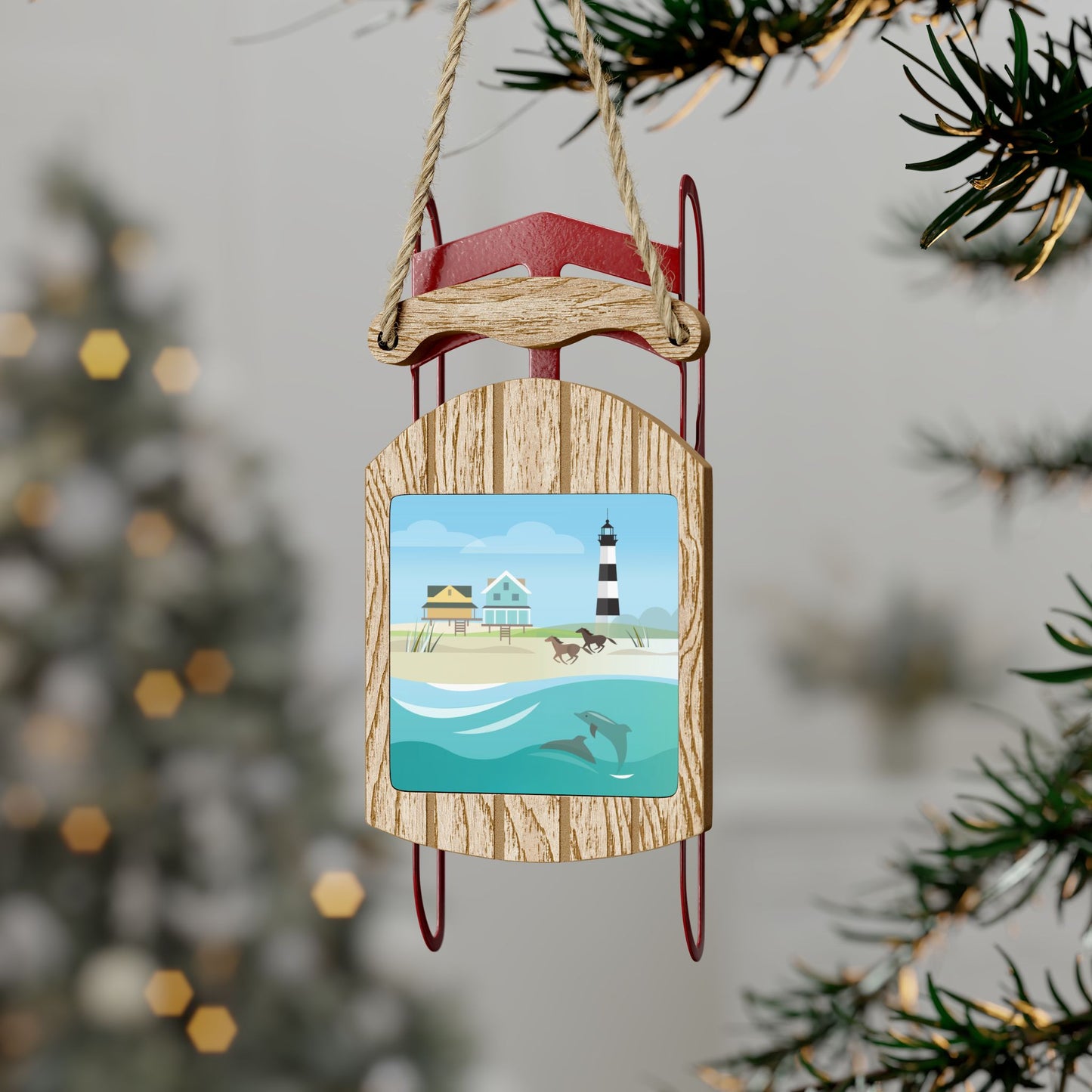 Outer Banks Sled Ornament