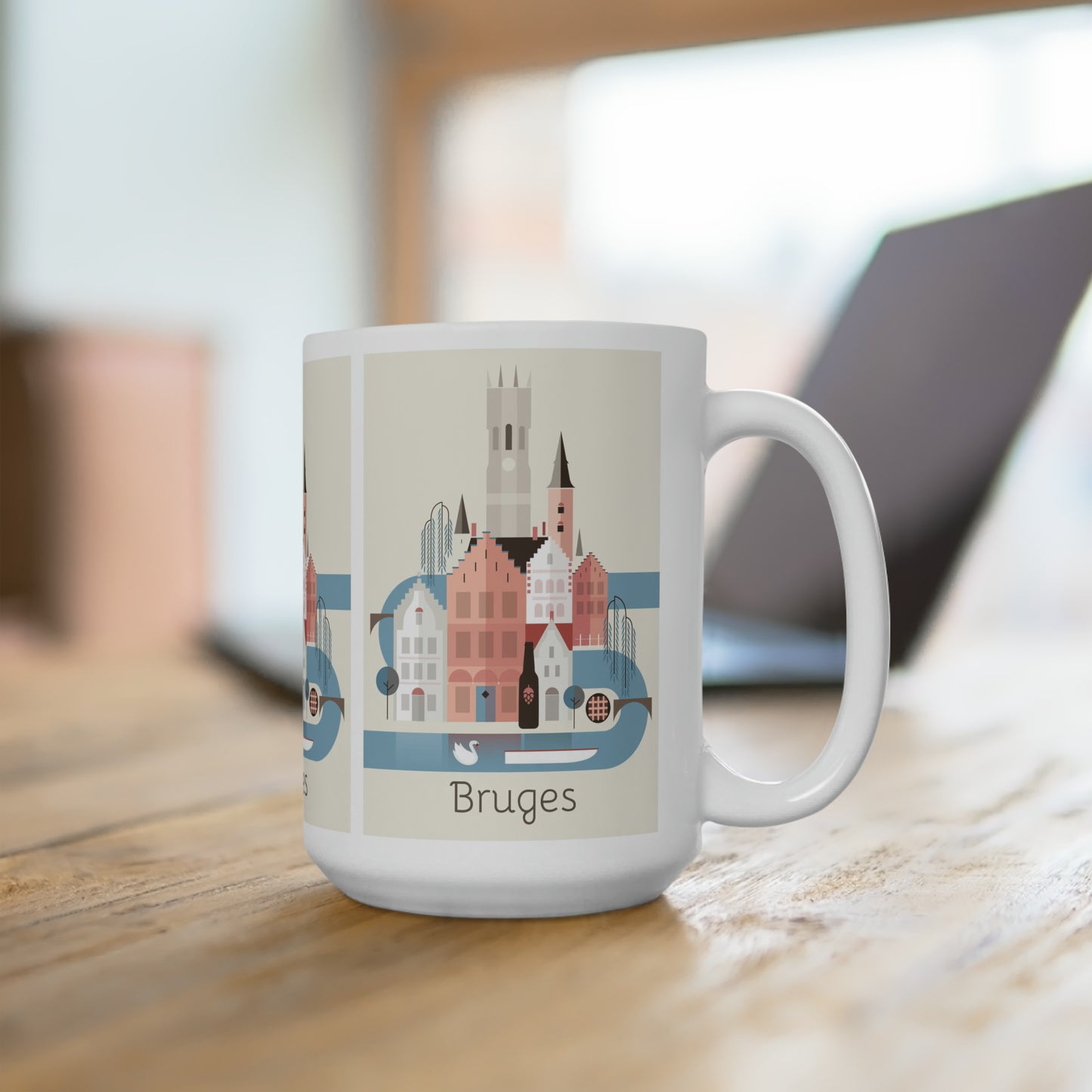 Tasse en céramique Bruges 11oz ou 15oz