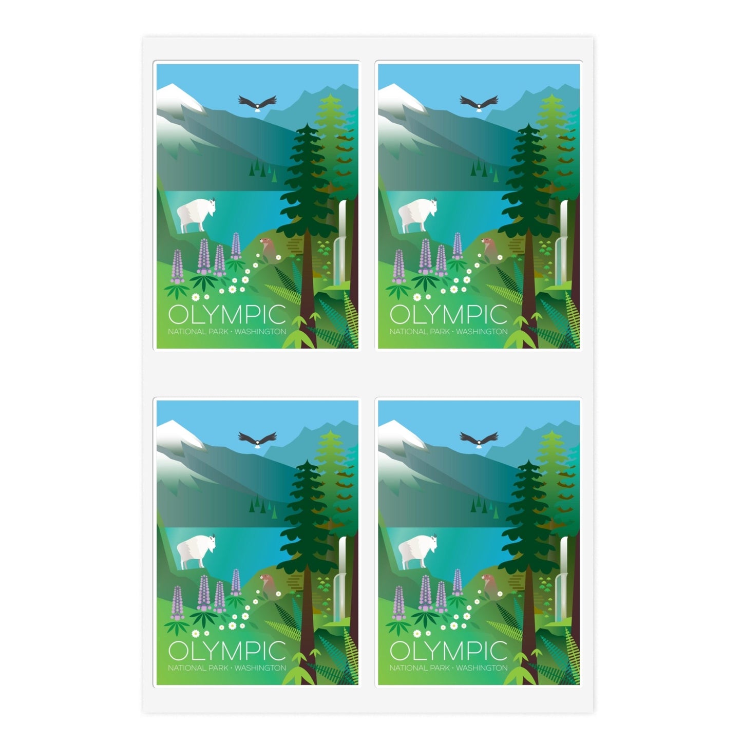 Olympic National Park Sticker Sheet