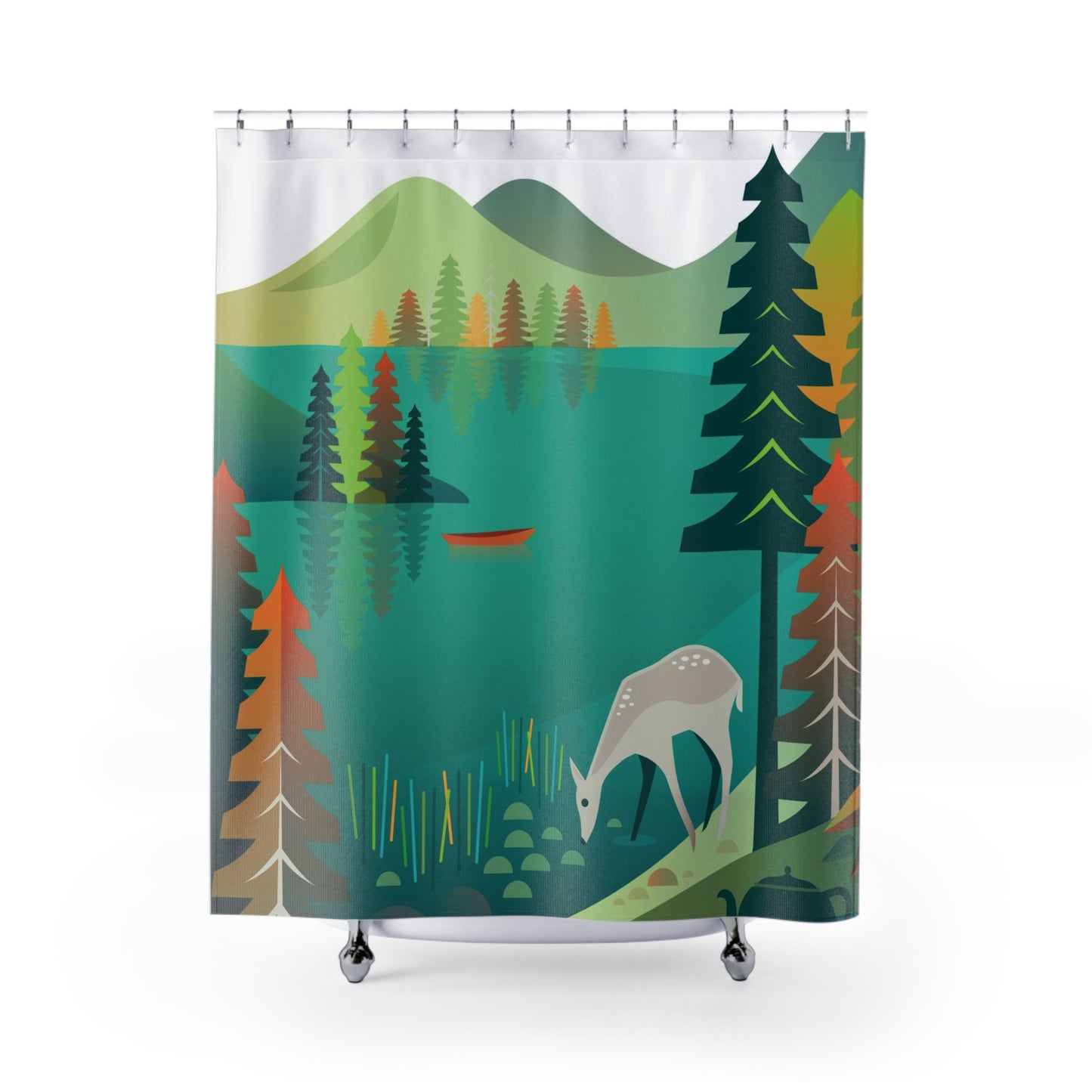 Acadia National Park, Jordan Pond Shower Curtain