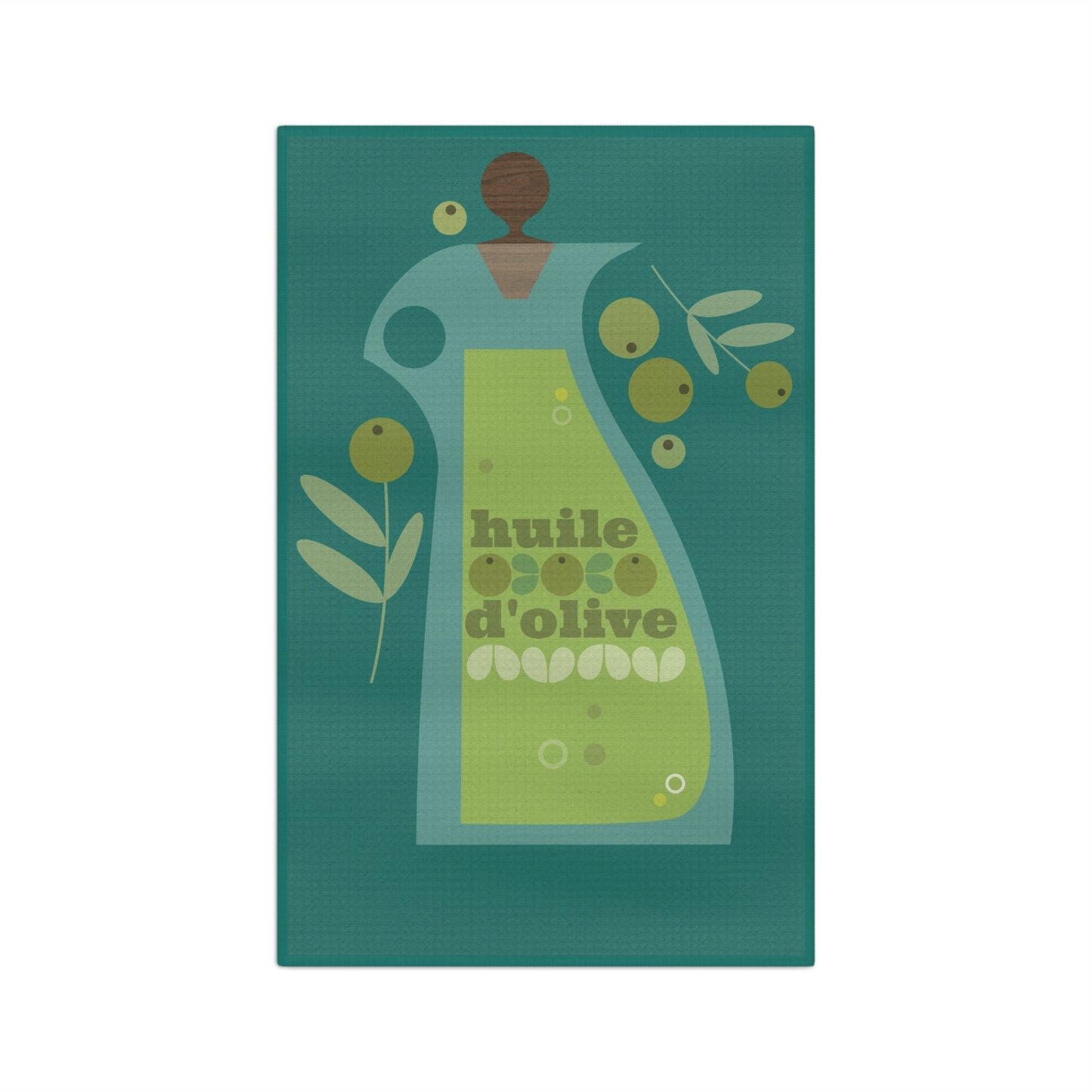 Olive Oil Pitcher Microfiber Tea Towel