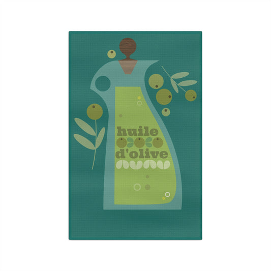 Olive Oil Pitcher Microfiber Tea Towel