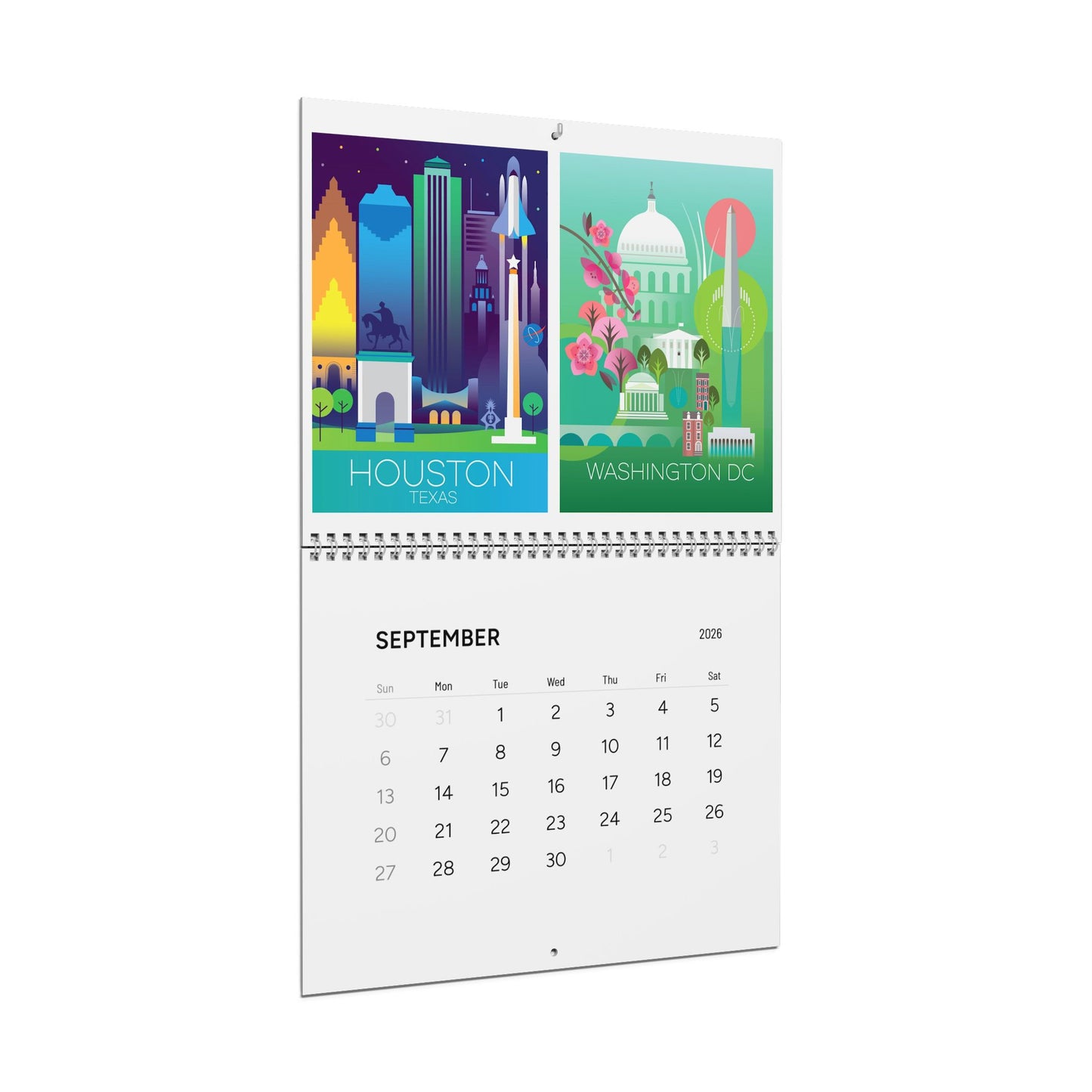 2026  USA City Prints Wall Calendar