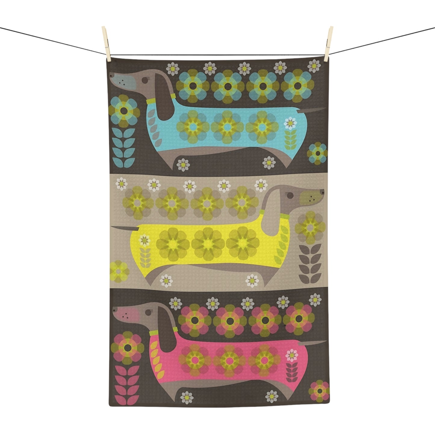 Dachshund for Days Microfiber Tea Towel