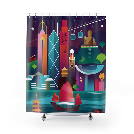 Hong Kong Shower Curtain