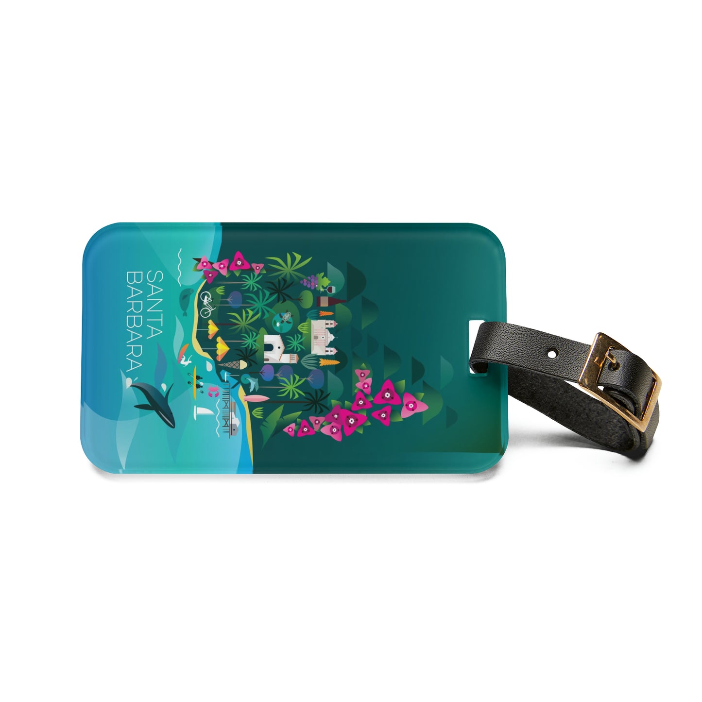 Santa Barbara Luggage Tag