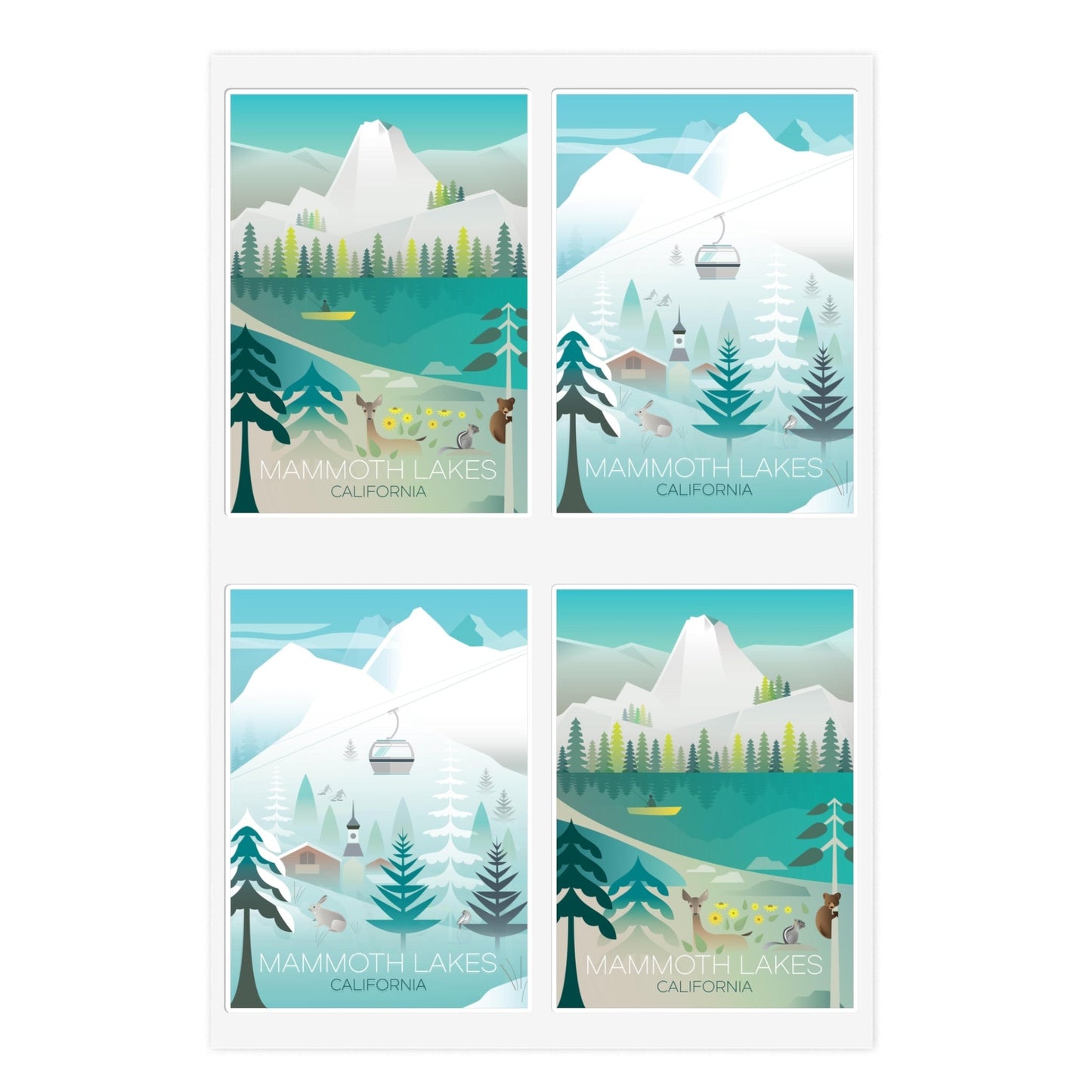 Mammoth Lakes Assortment Sticker Sheets