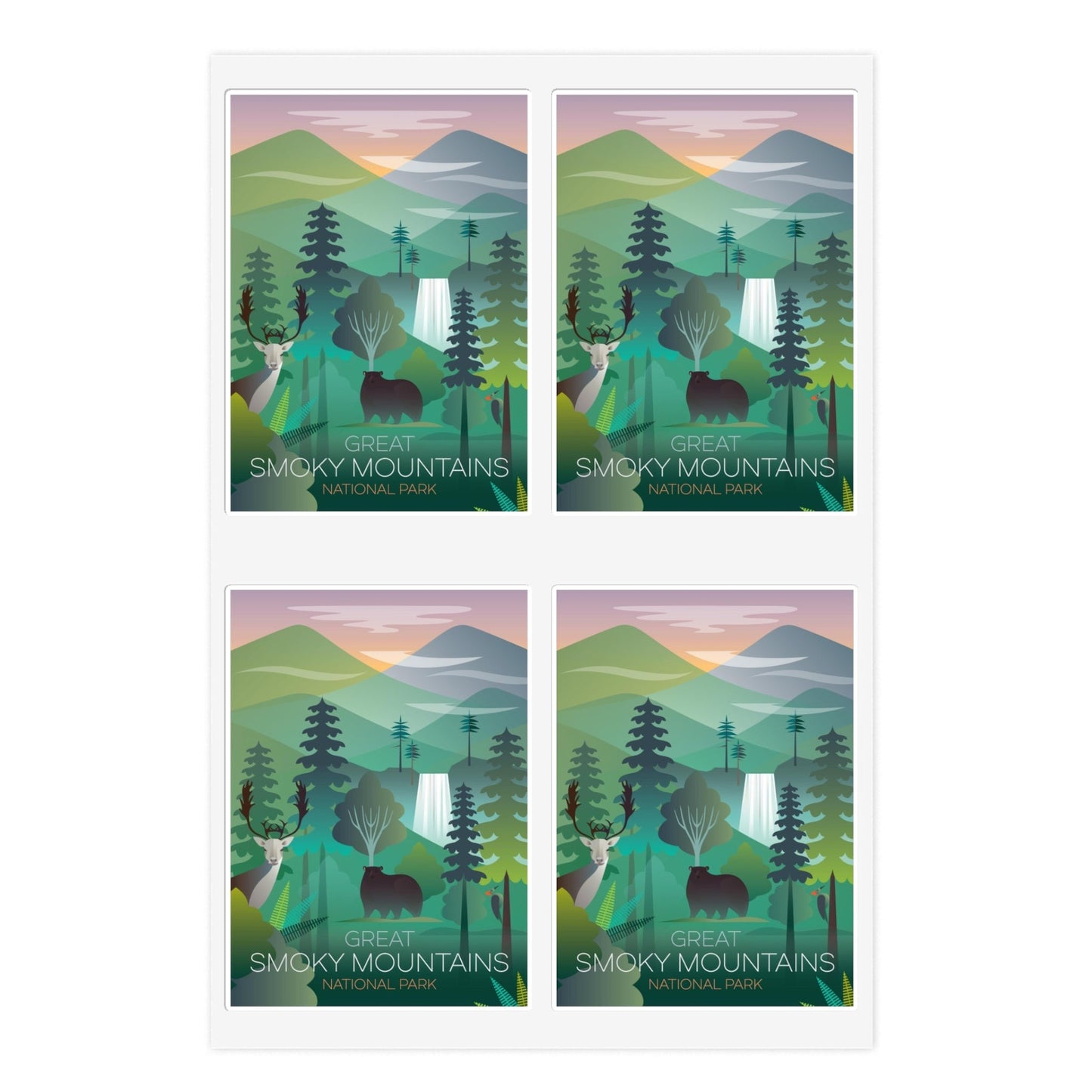 Great Smoky Mountains National Park Sticker Sheet