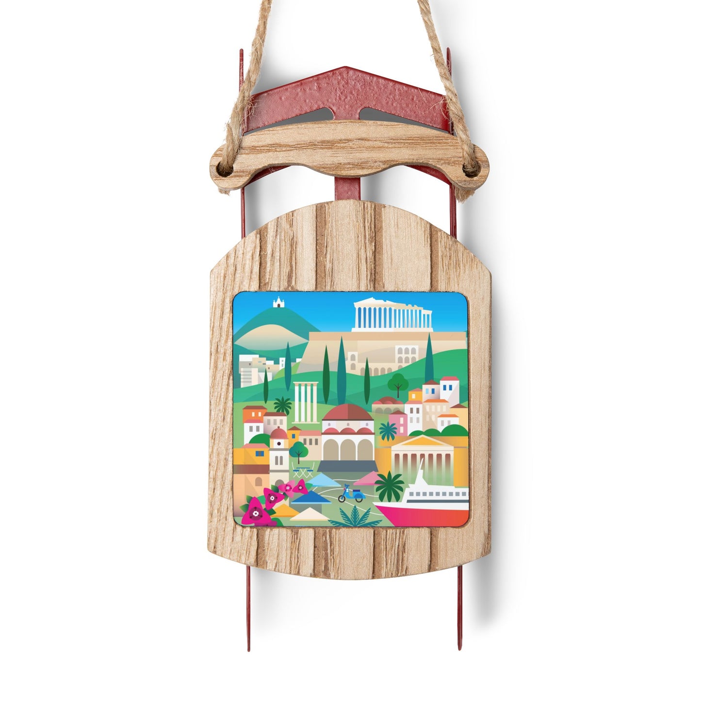 Athens Sled Ornament