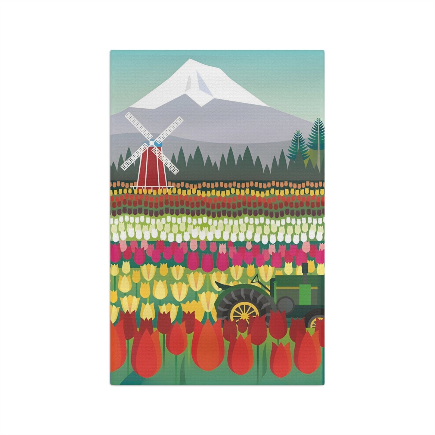 Tulip Mania Microfiber Tea Towel