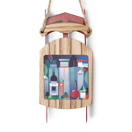 Minneapolis-St. Paul Sled Ornament