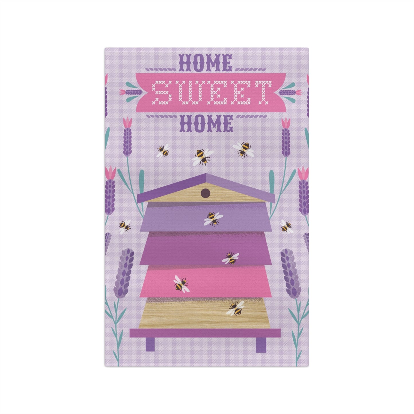 Home Sweet Home Honeybees Bee Cottage Tea Towel