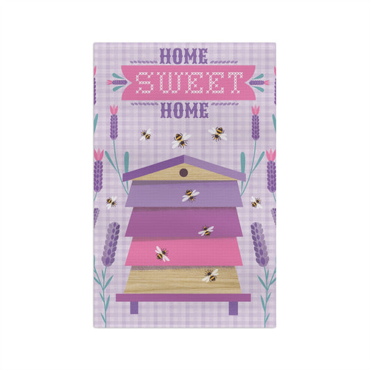 Home Sweet Home Honeybees Bee Cottage Tea Towel