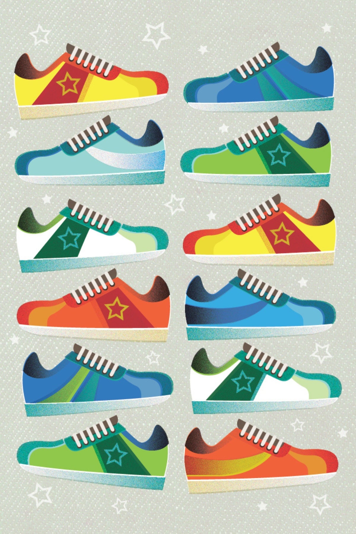 Vintage Trainers Postcard