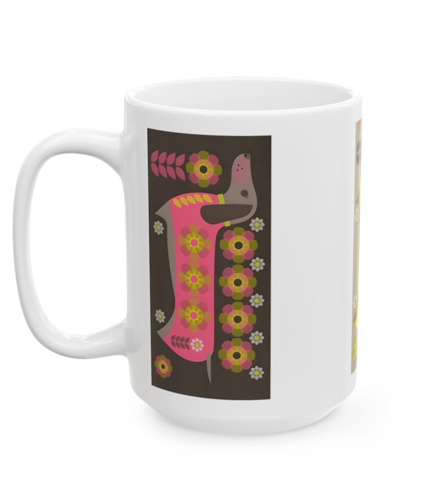 Dachshunds for Days Triplet Mug, 15oz