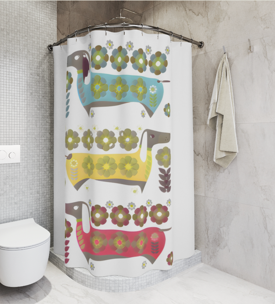 Dachshunds for Days Shower Curtain