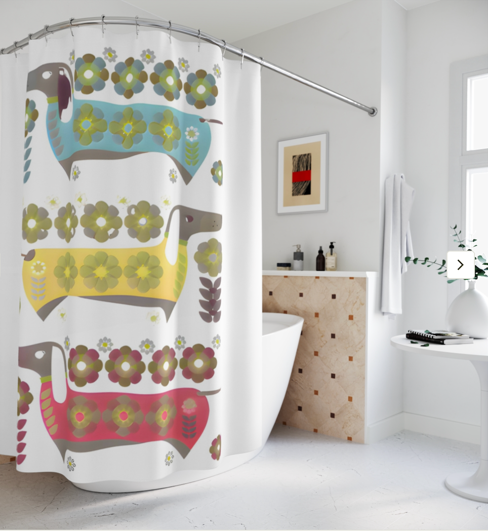 Dachshunds for Days Shower Curtain