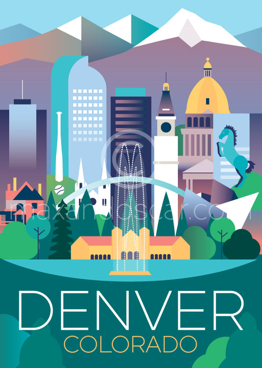 CARTE POSTALE DE DENVER