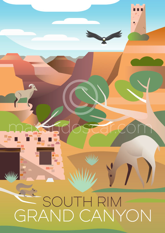 LTP - Grand Canyon National Park, South Rim Postcard