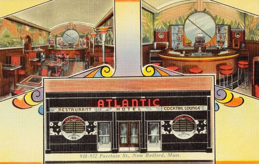 Atlantic Hotel & Cocktail Lounge Postal Card