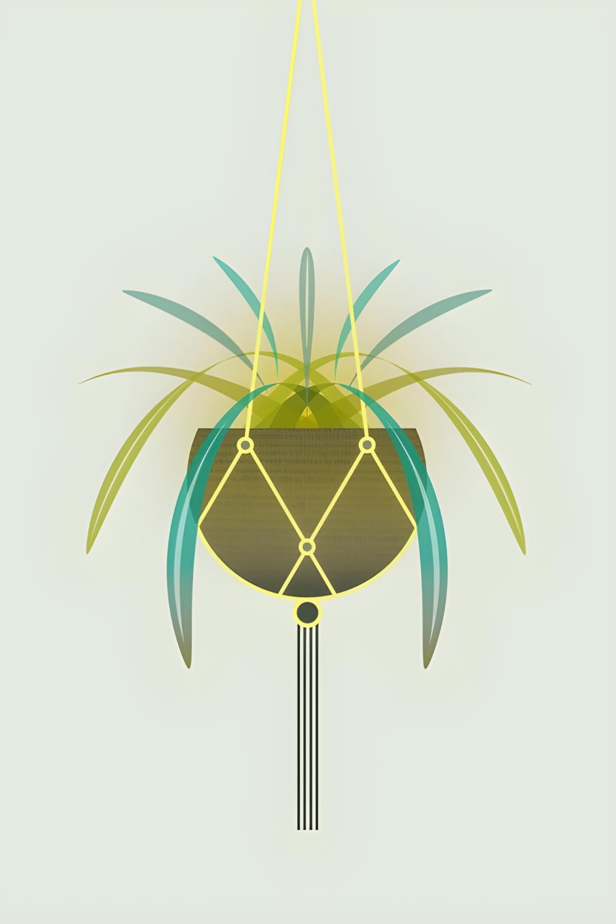 70s Houseplant Postcard