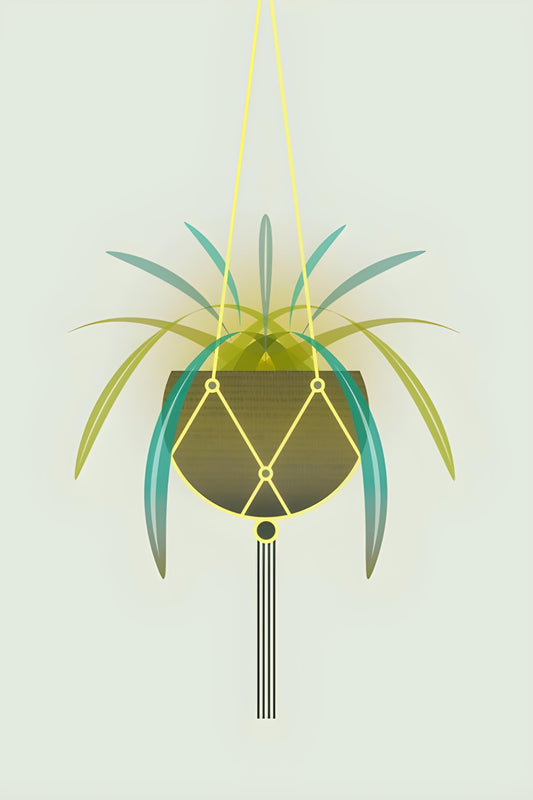 70s Houseplant Postcard