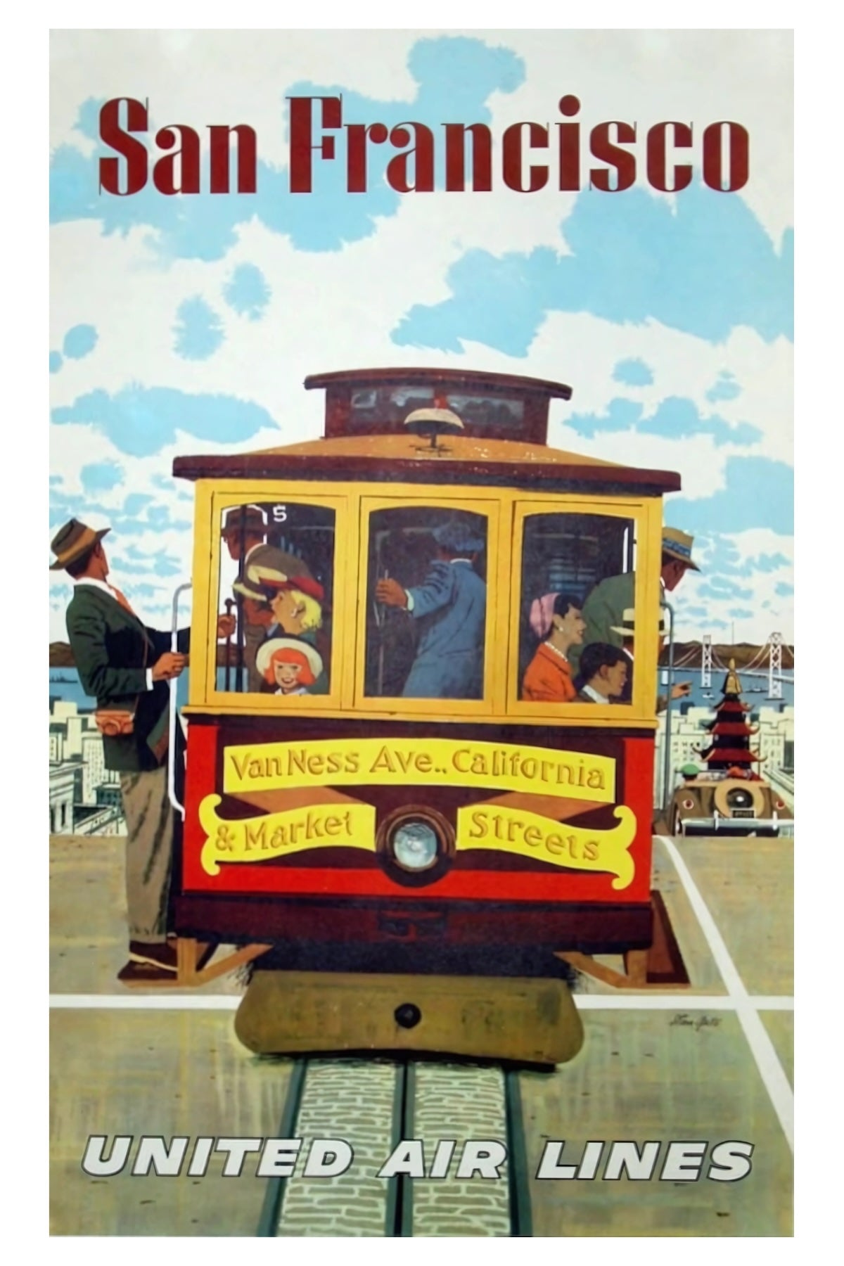 San Francisco United Air Lines Postal Card