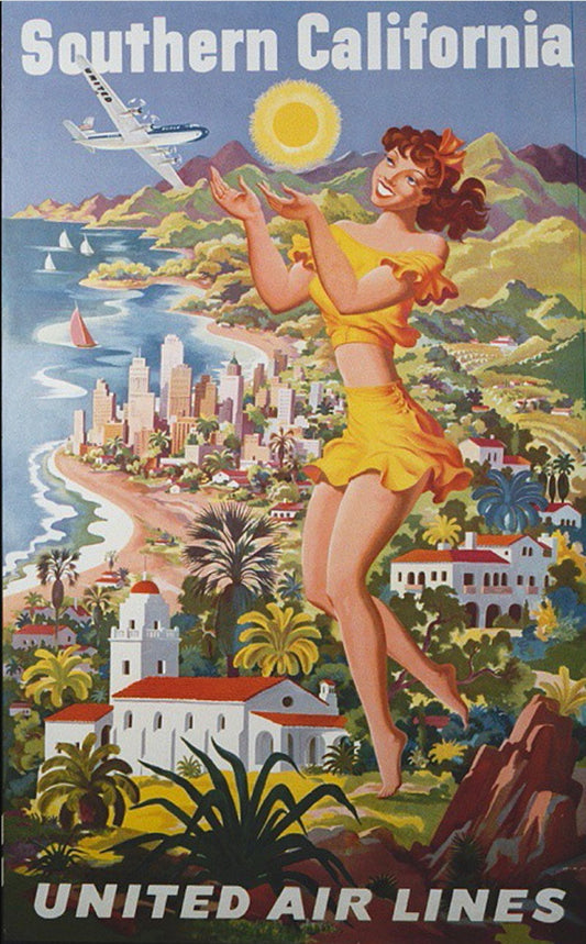 Southern Caifornia United Air Lines Postcard